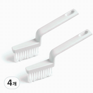 모나코올리브 V컷팅 틈새 청소솔, 화이트, 4개