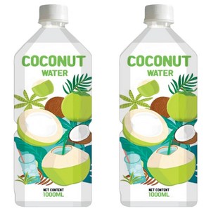 RFC 코코넛 워터, 1L, 2개