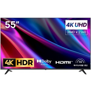 홈플래닛 4K UHD LED TV, 140cm(55인치), 스탠드형, 고객직접설치
