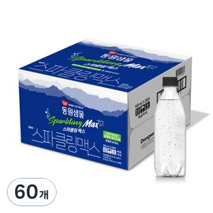 동원샘물 스파클링 맥스 탄산수 무라벨, 500ml, 60개