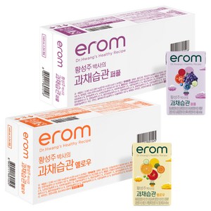 이롬 과채습관 퍼플 24p + 옐로우 24p, 140ml, 1세트