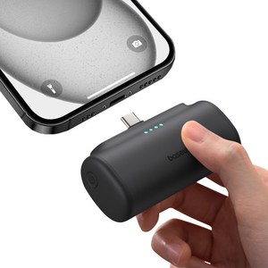 베이스어스 20w 고속충전 컴팩트 도킹형 보조배터리 5000mAh 타입C