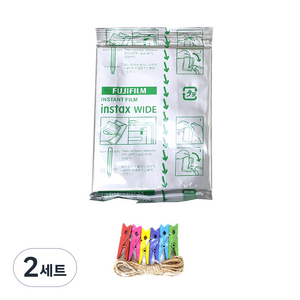 인스탁스 와이드필름 10p + 레인보우 나무데코 + 쪼꼬미 줄