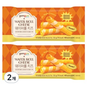 곰곰 웨이퍼롤 치즈, 132g, 2개