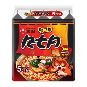 너구리 앵그리 121g, 5개