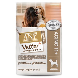 ANF 베터플러스 독 기능성 사료 에이징 11+, 시니어, 3.9kg, 1개