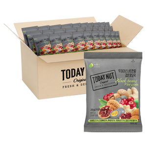 투데이넛 너트한줌 검은콩오곡, 20g, 100개