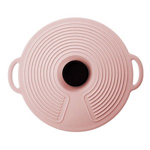 굿프랩 다용도 실리콘 냄비 뚜껑 핑크, M(27 x 23 cm), 1개