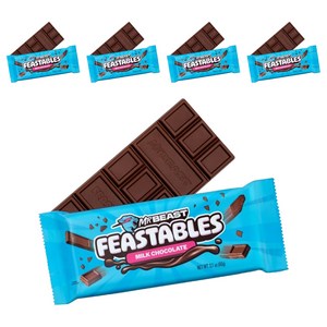 피스터블 미스터비스트 밀크 초콜릿, 60g, 5개