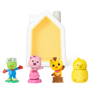 코코지 하우스 + 동물 친구들 크롱 + 루피 + 꽁지 + 뿅이 학습완구 세트