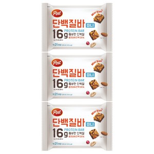 포스트 단백질바 미니 21p, 231g, 3개