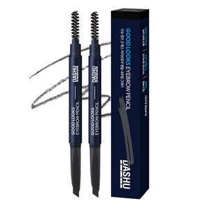 다슈 맨즈 굿 룩스 아이브로우 펜슬, 내추럴그레이, 2개