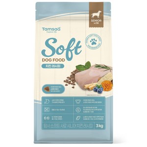 탐사 소프트 사료 치킨레시피 시니어, 3kg, 닭, 1개