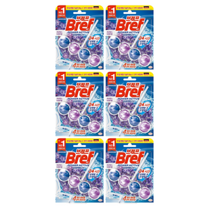 브레프 파워액티브 프로방스 변기세정제 라벤더향, 100g, 3개