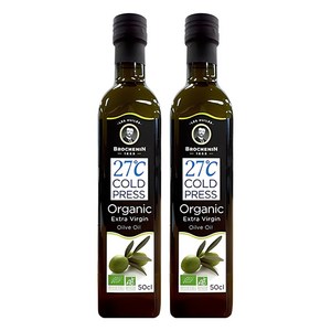 브로슈낭 유기농엑스트라버진 올리브유, 500ml, 2개