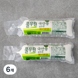 풀무원 국산콩 순두부, 350g, 6개