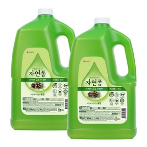 [비건라이프] 자연퐁 찌든때 걱정없는 솔잎 주방세제 용기형 리필, 3.04L, 2개