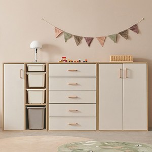 마마룸 아임 720 교구장 + 아임 800 옷장 + 아임 800 5단 서랍장 세트 (원목발 미포함) 방문설치