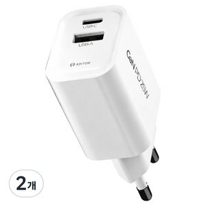 EDITOR GaN PD 25W 아이폰 갤럭시 초고속 c타입 usb타입 2포트 충전기