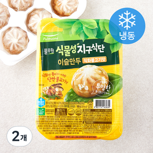 풀무원 식물성 지구식단 이슬만두 직화불고기 (냉동), 180g, 2개