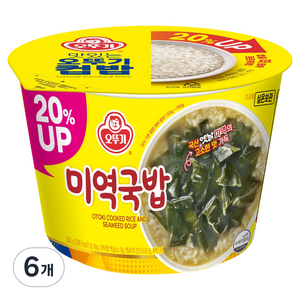 오뚜기 컵 미역국밥, 200g, 6개
