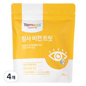 탐사 강아지 뉴트리션 비전 트릿, 300g, 눈물개선/눈건강, 4개