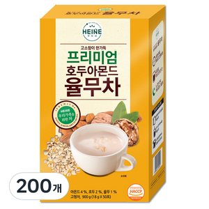 다농원 하이네 프리미엄 호두아몬드 율무차, 18g, 50개입, 4개