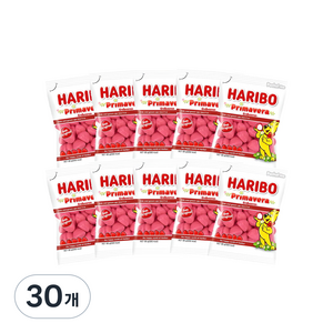 하리보 프리마베라 츄잉젤리, 80g, 30개