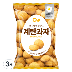 청우식품 계란과자, 170g, 3개