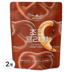 마르코스 초콜릿 초코프레첼, 60g, 2개