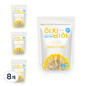 이치비야 동결건조 과일칩 옥수수, 30g, 8개