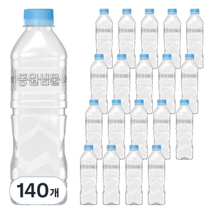 동원샘물 무라벨 생수, 500ml, 140개