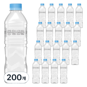 동원샘물 무라벨 생수, 500ml, 200개