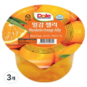 돌 밀감 컵젤리 1개입, 200g, 3개
