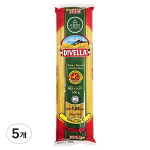디벨라 페투치네 파스타, 500g, 5개