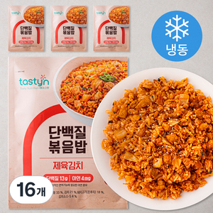 테이스틴 단백질 볶음밥 제육김치 (냉동), 200g, 16개