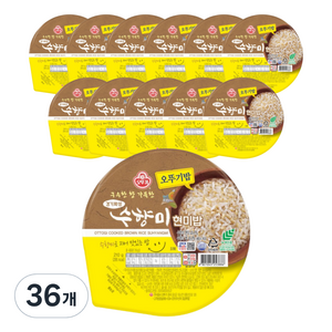 오뚜기 수향미 현미 즉석밥, 210g, 36개
