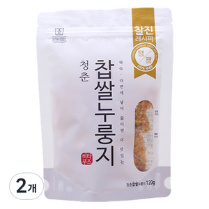 청춘누룽지 찹쌀, 120g, 2개