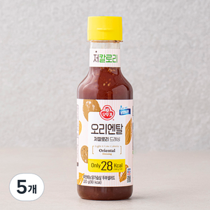 오뚜기 오리엔탈 저칼로리 드레싱, 320g, 5개