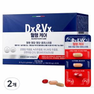 디엑스앤브이엑스 덱스벡스 혈행케어, 30회분, 75g, 2개