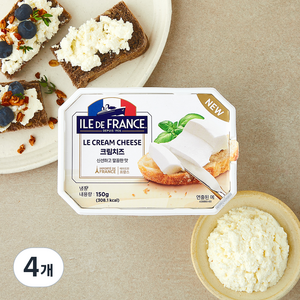 일드프랑스 크림치즈, 150g, 1개입, 4개
