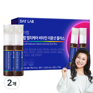 데이랩 이뮨샷 플러스 종합 멀티케어 비타민 정제 550mg + 액상 20ml, 7회분, 2개