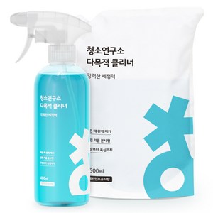 청소연구소 다목적 클리너 480ml + 리필팩 1.5L, 1세트