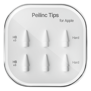 Peilinc 애플펜슬 1 / 2 / 3 세대 호환 HB 펜촉 6p