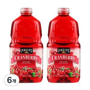 랭거스 크랜베리 주스, 1.89L, 6개