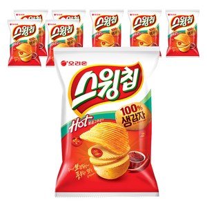 오리온 스윙칩 볶음고추장맛, 60g, 8개