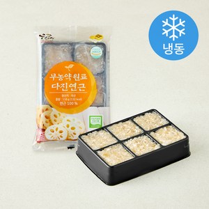 우리땅 무농약원료 가공식품 인증 다진 연근 (냉동), 110g, 1개