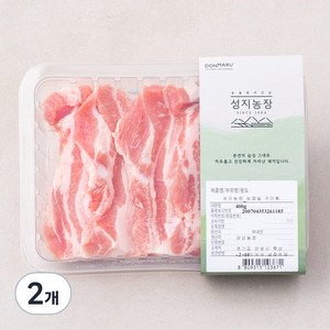 성지농장 한돈 동물복지 삼겹살 구이용 (냉장), 400g, 2개