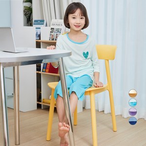 롤리트리 아동용 레이온 포인트 7부 실내복 상하의 세트