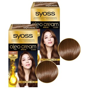 사이오스 올레오 프리미엄 새치커버 염모제, 2B 누드베이지, 2개